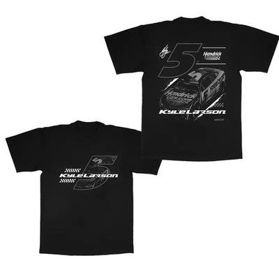 Kyle Larson #5 Racing Motorsport Graphic T-Shirt Double Sided Fan Tee