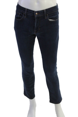 Joes Mens Zip Up Slim Fit Dark Wash Jeans Bluer Cotton Size 30