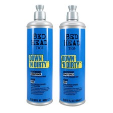3x Bed Head TIGI Down N Dirty Lightweight Conditioner For Detox & Repair 400ml 7.08 per litre