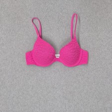 PINK Women Bra 34B Pink Animal Print Push Up ...