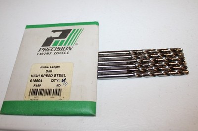 PRECISION TWIST DRILL 015604 #D HSS JOBBER DRILL BIT 4 3/8 ''L - QTY OF 6  NEW