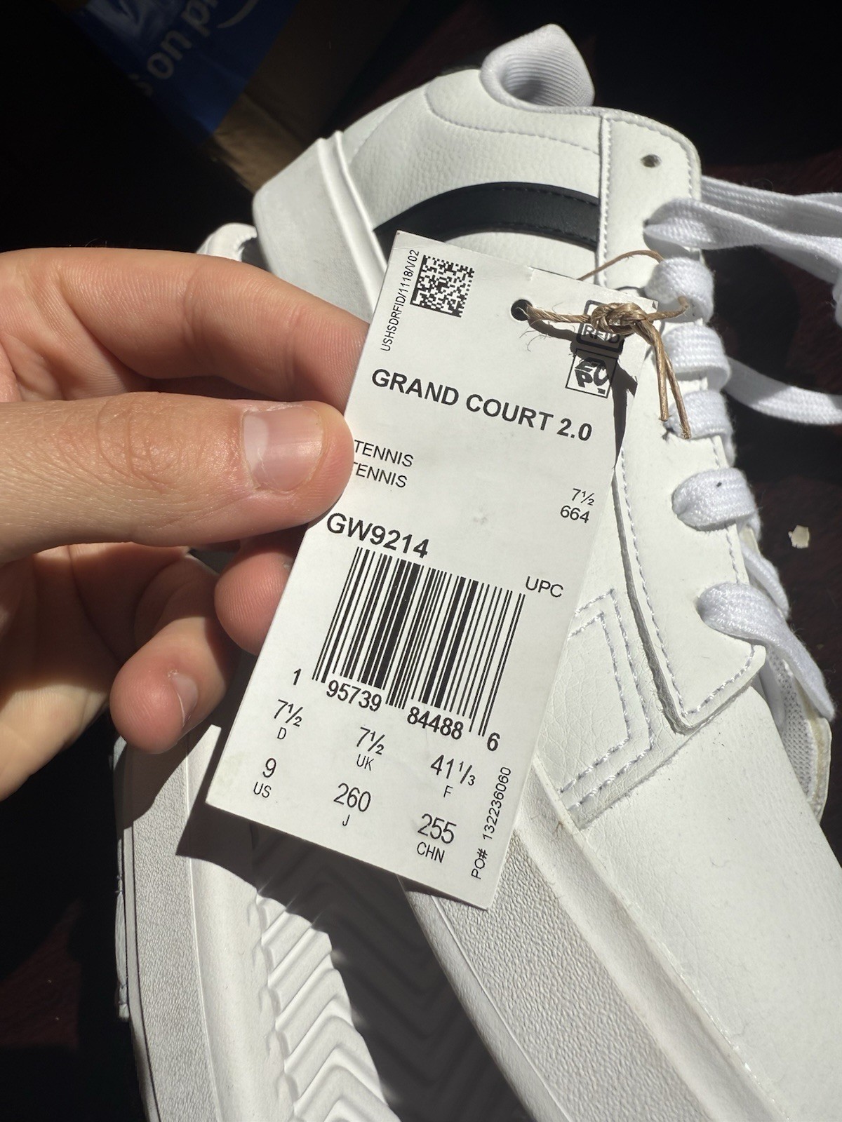 Adidas Grand Court 2.0 GW9214 Womens Size 9 White Black Sneakers NEW thumbnail 5