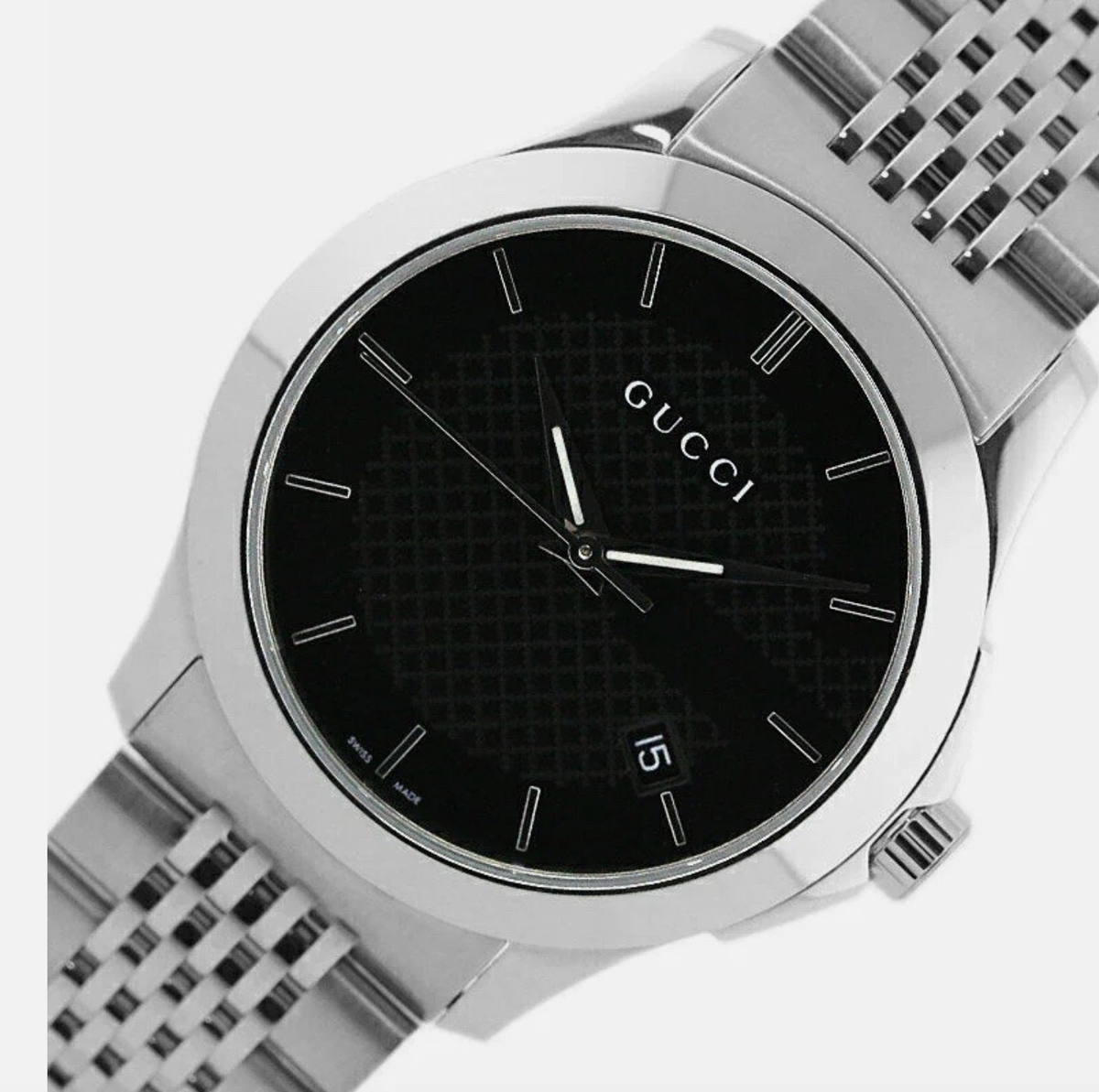 Gucci G-Timeless YA126402 Men's Watch - Stainless Steel Bracelet