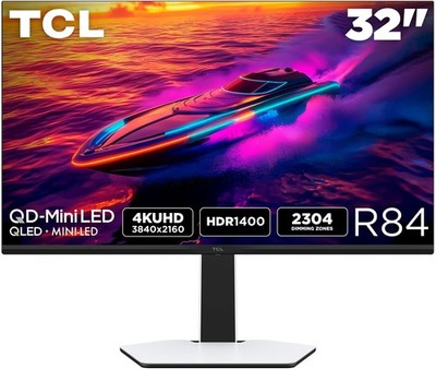 TCL 32R84 32'' R84 Series 4K UHD HDR QD-Mini LED Gaming Monitor
