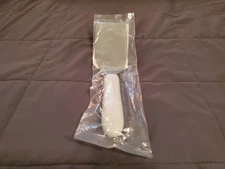 VHTF Pampered Chef Large SERVING SPATULA With WHITE Handle Stainless Steel NIP