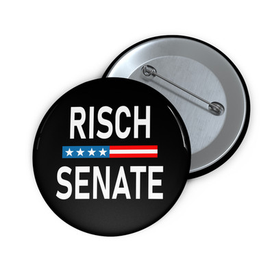 Jim Risch Button Small to Large Idaho Senator Risch Pin Buttons