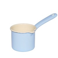 Riess Schnabeltopf Mit Stiel Ø9Cm 0,5 Liter Classic Pastell Blau Emaille