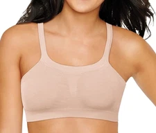 Hanes Ultimate Women Bandini Multi-Way Foam Cup Wirefree Bra Soft Taupe #DHHU12
