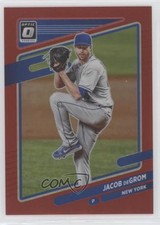 2021 Panini Donruss Optic Red Prizm 28/60 Jacob deGrom #160 2l4