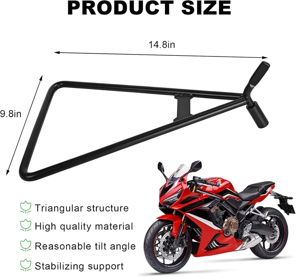 Motorcycle Triangle Stand, Heavy Duty Dirt Bike Triangle Kickstand Rear ...