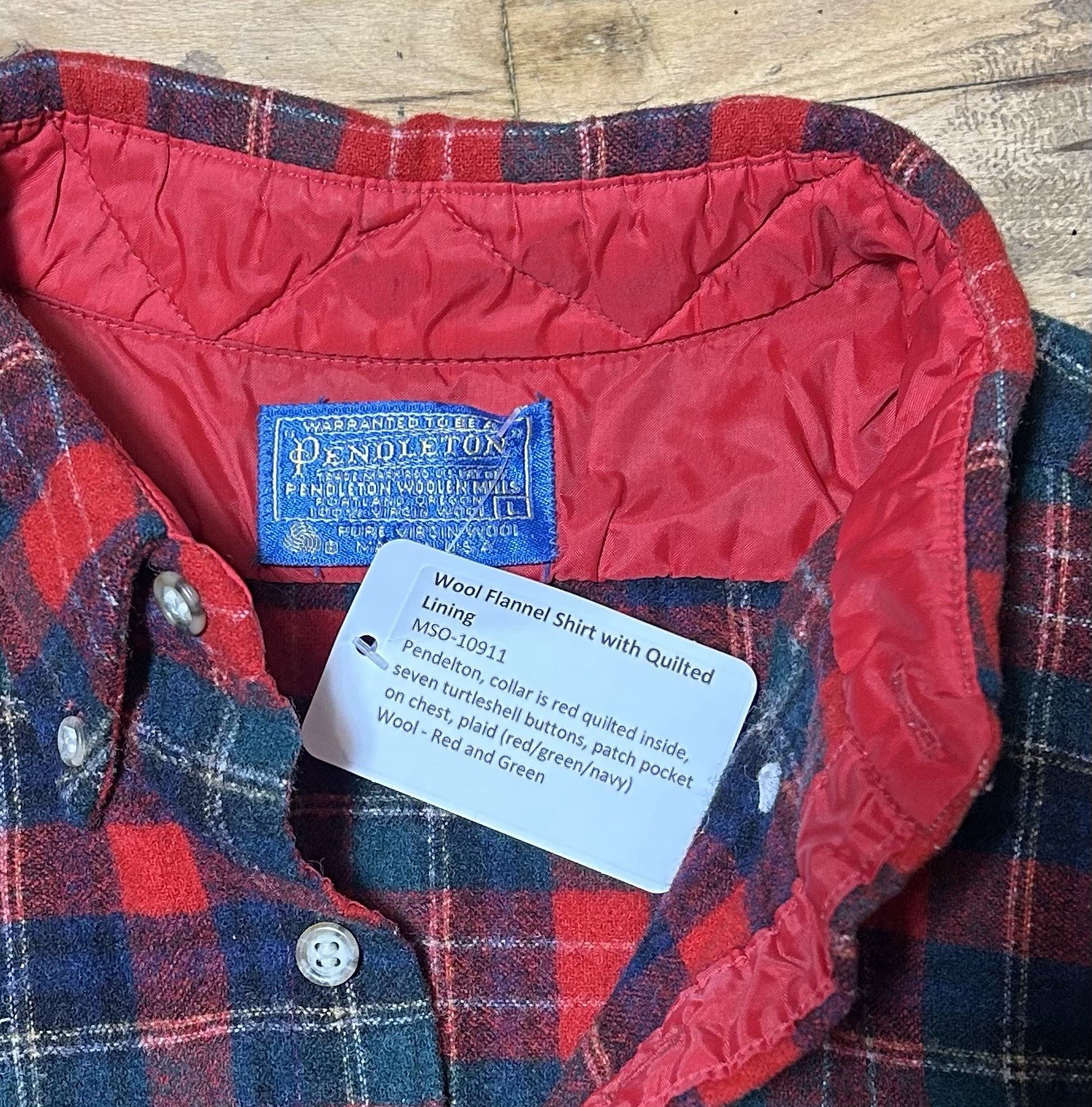 Vintage Pendleton Wool Plaid Button Down Men’s - image 2