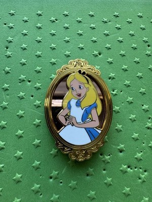 Disney Alice in Wonderland Character Stained Glass Portrait Pin - Alice