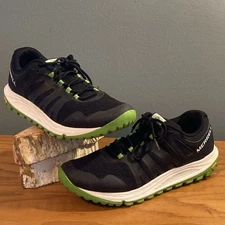 Merrell Nova Trail Hiking Comfort Running Shoes Mens Sz 9,5 Black Green J066245