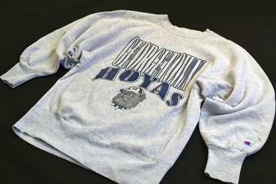 Champion Reverse Weave Vintage Sweater Georgetown Hoyas Pullover Jumper Bulldogs