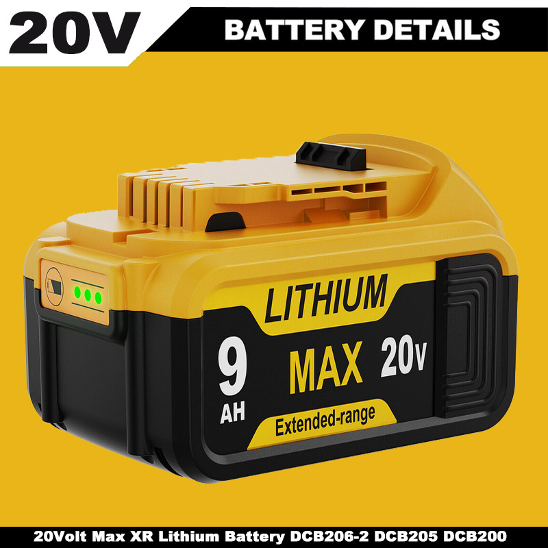 ✅Pack For DeWalt 20V 20 Volt Max 9.0AH Lithium Ion Battery DCB206-2 DCB205-2 NEW