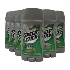 Lot Of 6 Speed Stick Antiperspirant Deodorant Original Irish Spring 2.7oz 9/2026