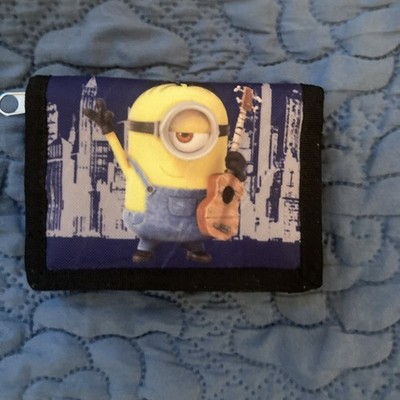 Despicable Me Trifold Wallet ID Holder Minions Stuart With Guitar