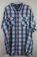 DIXXON Flannel The 305 Miami Short Sleeve Bamboo Button Up Shirt Men's 3XL XXXL