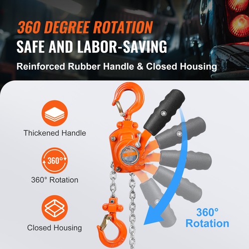 Lever Block Chain Hoist G80 Ratchet Hoist 550lb Capacity 10ft Lifter - Picture 6 of 12