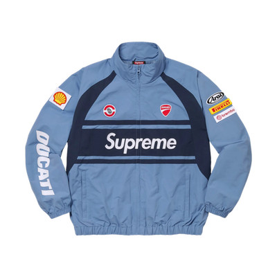 Supreme x Ducati Track Jacket Light Blue 24SS
