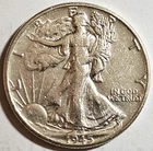 1945 Walking Liberty Half Dollar VF/EF Free Shipping