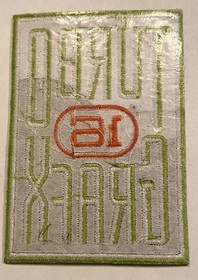 TURBO GRAFX 16 embroidered console patch video game morale badge graphic ai