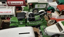 Lot of 21 Publix ERTL Die Cast Metal Delivery Truck Coin Banks Vintage 1/25