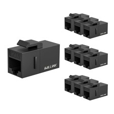 Iwillink RJ45 Cat6 Keystone Coupler 10-Pack, Female to Female Cat6 Keystone Jack