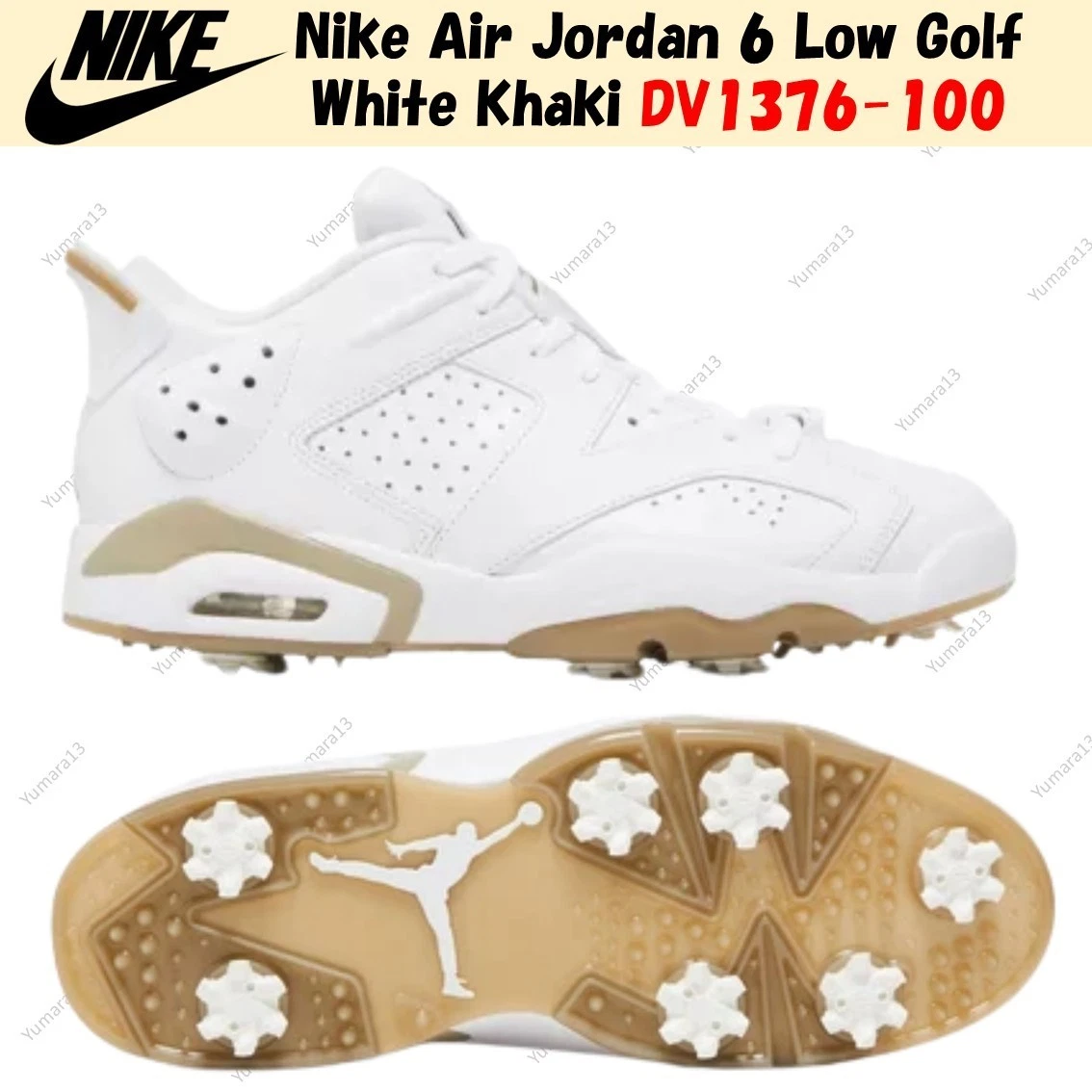 Las mejores ofertas en Jordan 6 Retro Golf Low White Khaki | eBay