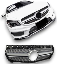 Grill Sport Kühlergrill passt für Mercedes W117 C117 CLA-Klasse Silber Grill Sport Kühlergrill passt für Mercedes W117 C117 CLA-Klasse Silber