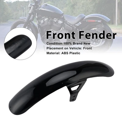 Garde-boue avant Pour Softail Standard Dyna Low Rider FXBB FXBBS 2018-2026 Noir - Photo 1/4