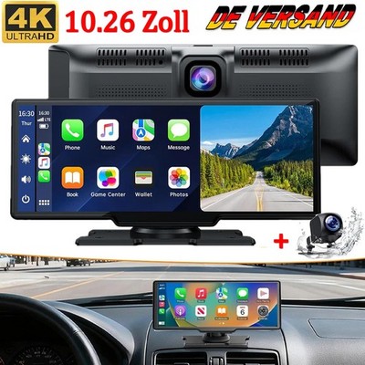 10.26-Zoll Apple Carplay Android Auto Display 4K Dashcam Vorne Rückfahrkamera