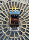 Seiko Men's Watch 7N39-5A29 Quartz Gold Black Stainless Steel Tank 38x26mm