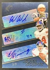 2008 SPx Wes Welker Bradshaw Eli Manning Watson Jeremy Shockey Tom Brady Auto /6