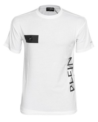 NWT Philip PLEIN SPORT T-SHIRT swim cotton white short sleeve luxury  M