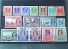 BURMA 1938-40 GVI SET OF 16 DEFINITIVES MINT IN CARD (5R IS MNH)