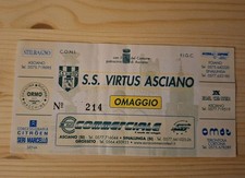 Biglietto Stadio Virtus Asciano Siena Stadium Ticket Maglia Calcio