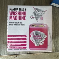   Mini Simulation Electric Washing Machine Play Toy Makeup Brush Cleaner Gift