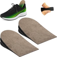 Heel Lifts for Women and Men 2 Lifts Adjustable Shoe Small, Black