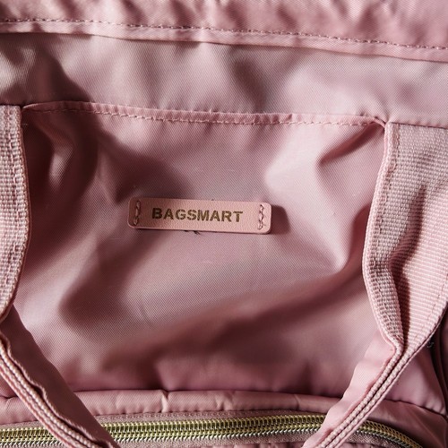 Bagsmart Laptop Backpack School Travel Fits 15.6 In Laptop Pink - excellent - Afbeelding 2 van 7