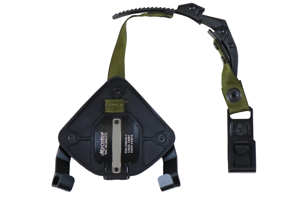 NEW - US Military Black NOROTOS 3-Hole Low Profile NVG Shroud with Ratchet Strap - Image 2 of 3
