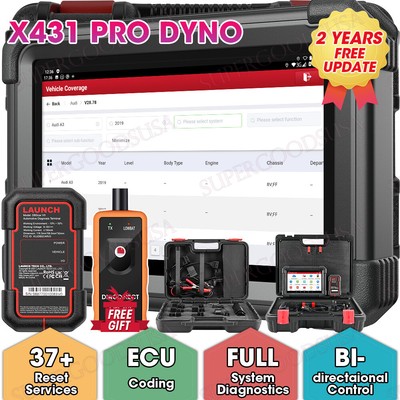 Launch X431 PRO DYNO V+ Pro3S+ Car Diagnostic Scanner Bidirectional Key Coding