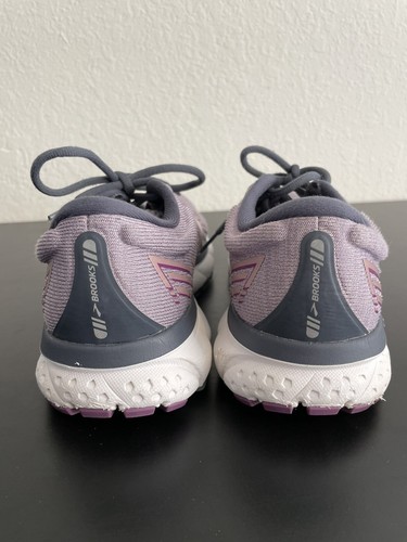 Brooks Ghost 13 Womens Running Shoes Size 8 Purple Gray Athletic Sneakers - Picture 8 of 9