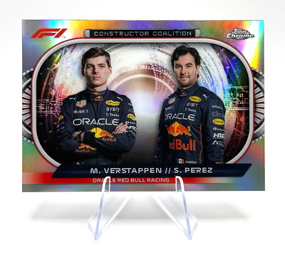 2022 Topps Chrome Formula 1 F1 Max Verstappen CC-RBR Constructor Coalition