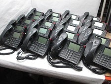 LOT OF 30 SHORETEL 230 BLACK VOIP BUSINESS DESKTOP IP PHONE COMPLETE SET13-E15