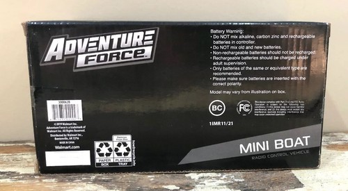 Mini RC Boat ~ Red ~ 49 MHz ~ Adventure Force ~ Radio Control Fun C3 - Picture 4 of 4