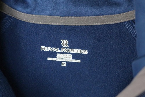 Royal Robbins Mens Size Medium Cannon 1/2 Zip Fleece Lined Lunar Blue Jacket - Picture 6 of 7