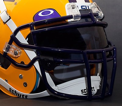 LSU TIGERS 2009 NIKE PRO COMBAT Schutt AiR XP Authentic GAMEDAY
