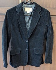 Women's Vintage Marianne Fashion Black Velvet Blazer Japan - 7/8