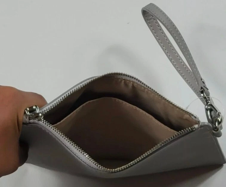 Cole Haan  gray wristlet clutch zip wallet  - Image 3 of 4